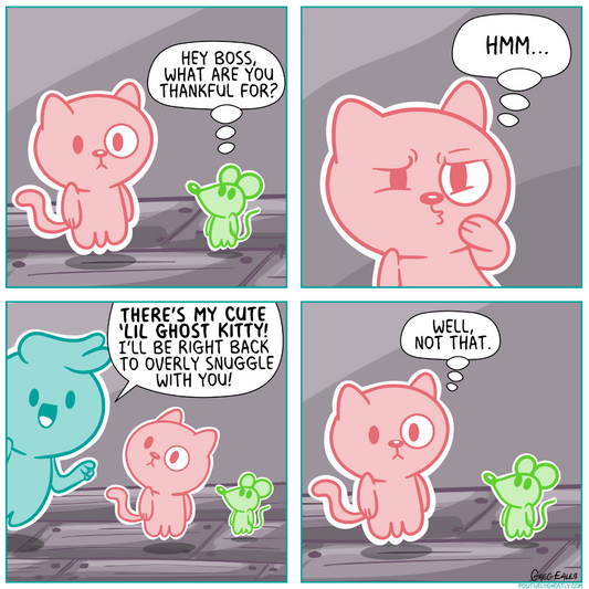 The Thankful Ghost Cat