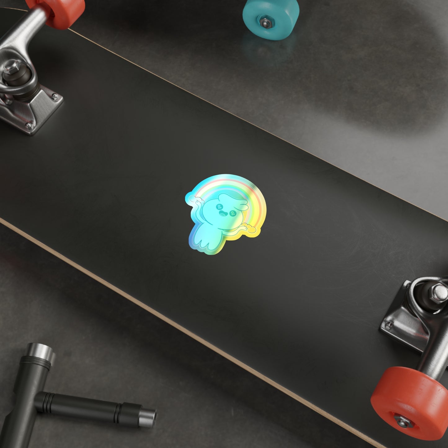 Oliver Rainbow - Holographic Die-cut Stickers