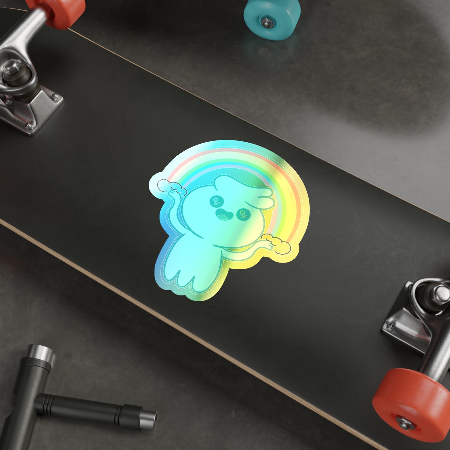 Oliver Rainbow - Holographic Die-cut Stickers