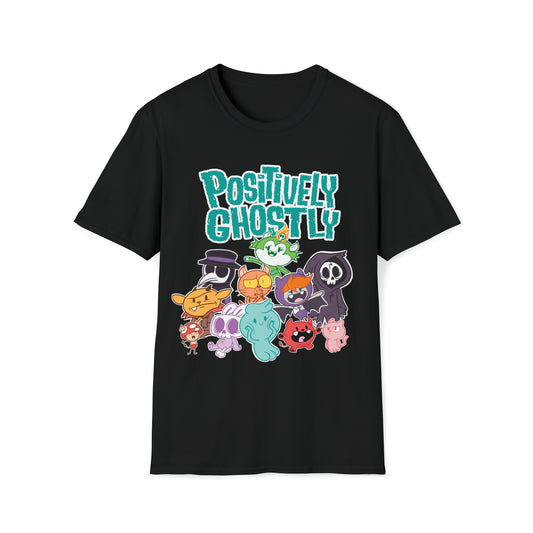 Positively Ghostly - Character Group - Unisex Softstyle T-Shirt