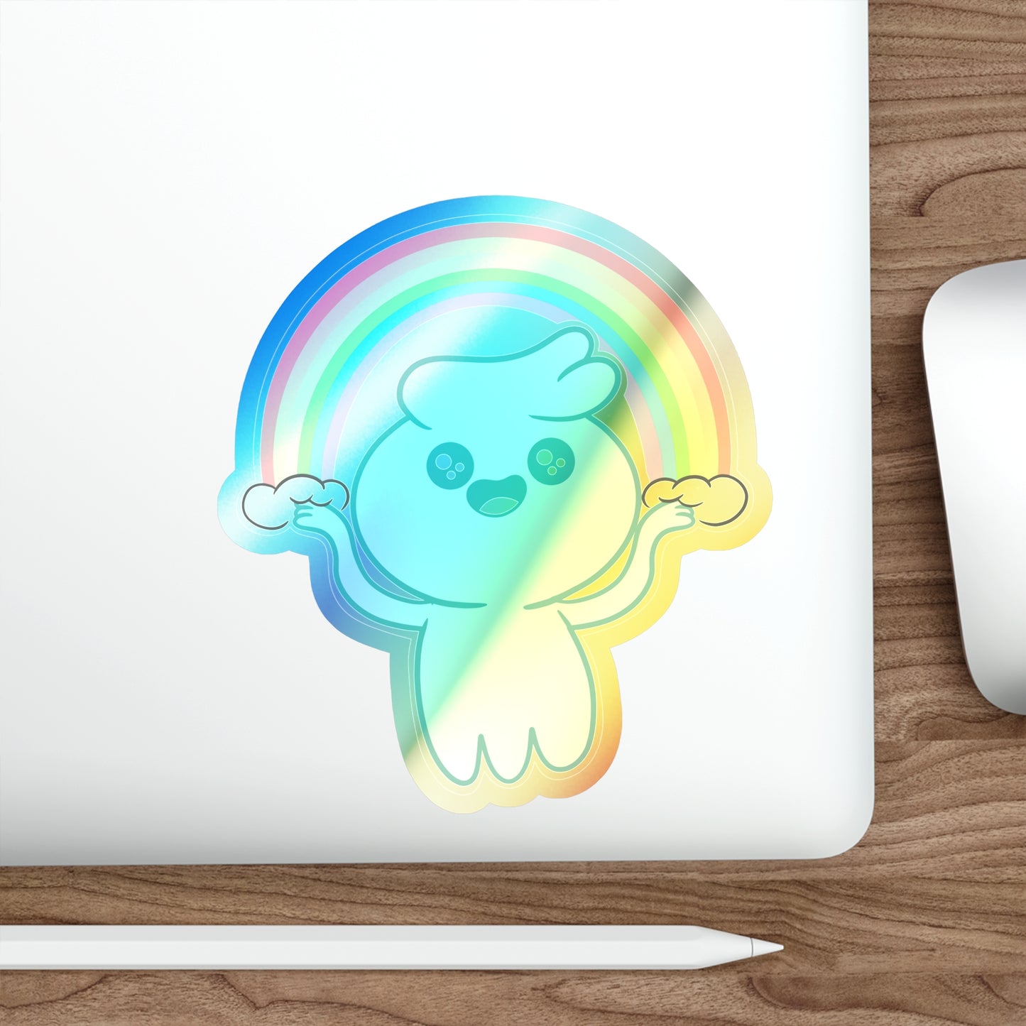 Oliver Rainbow - Holographic Die-cut Stickers