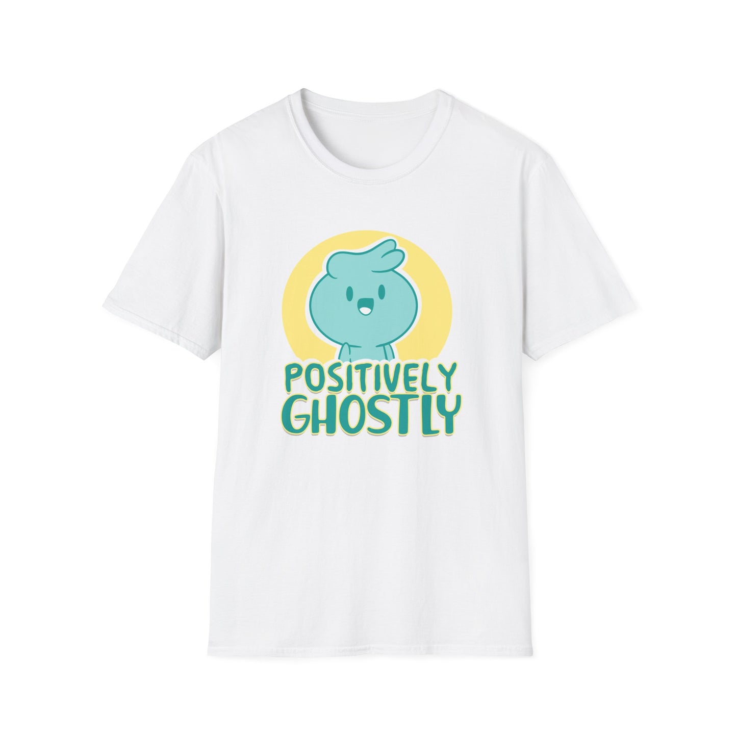 π» Unisex Soft-Style Tee β Featuring Oliver the Ghost & Positively Ghostly Logo π