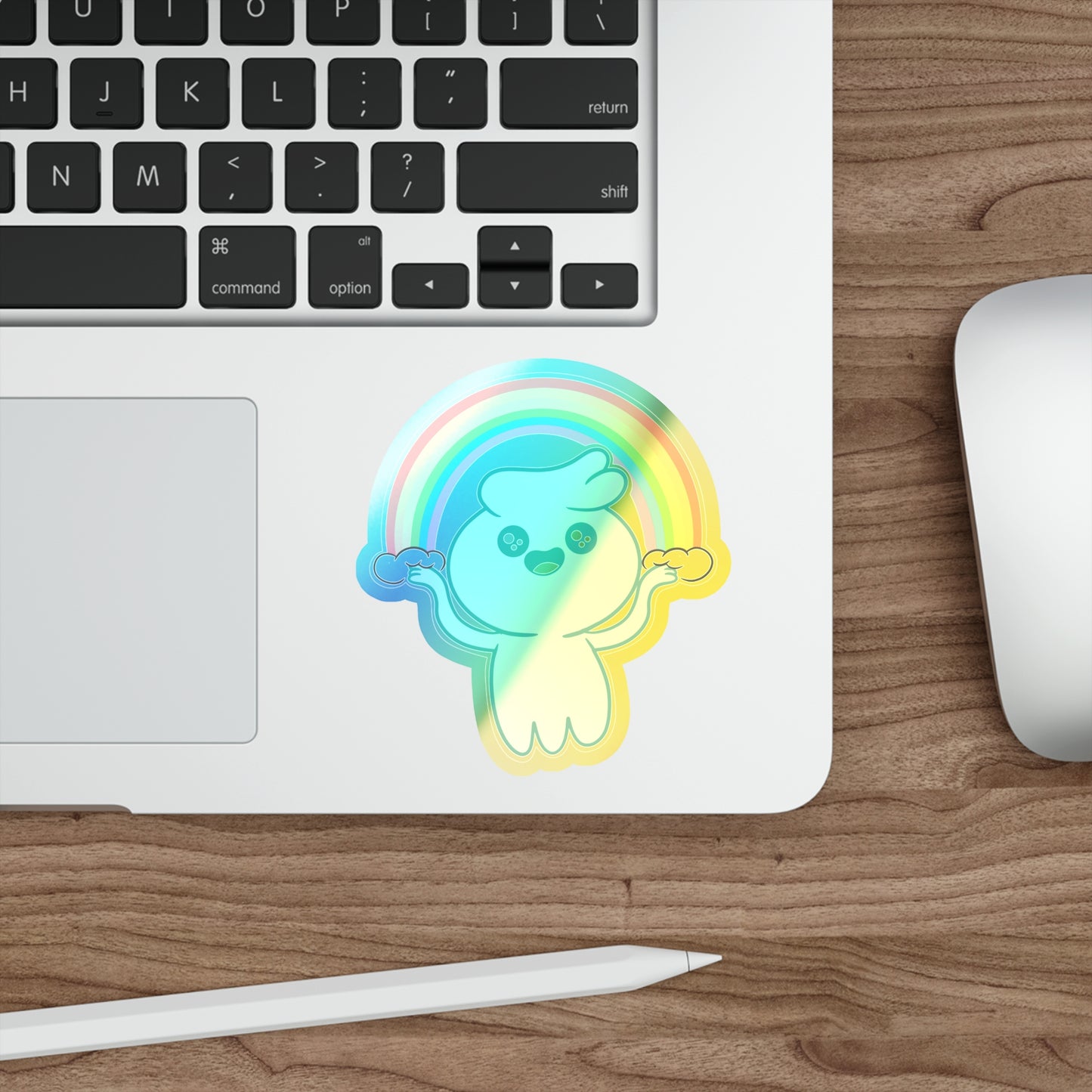 Oliver Rainbow - Holographic Die-cut Stickers