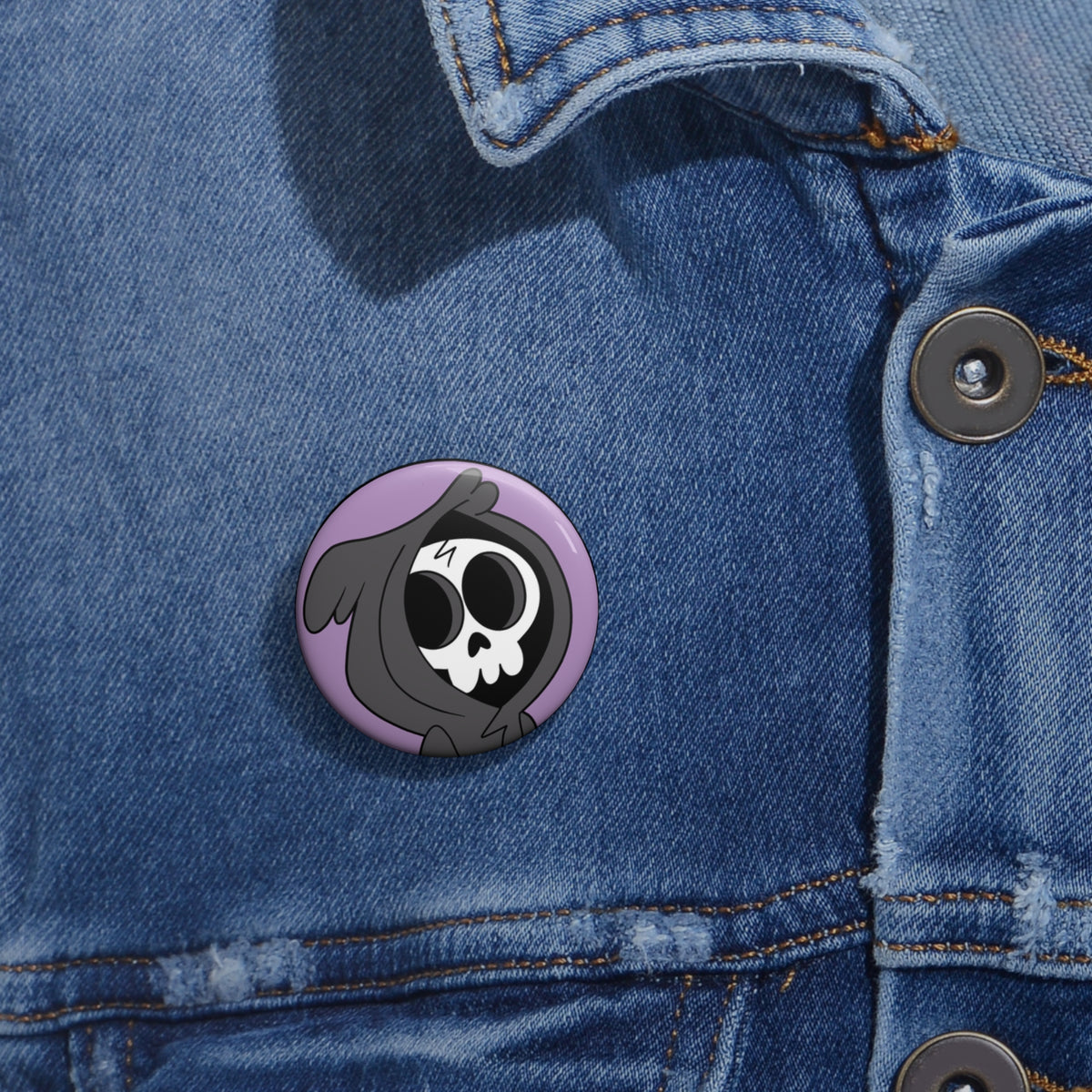 Jim Grim Pin Button