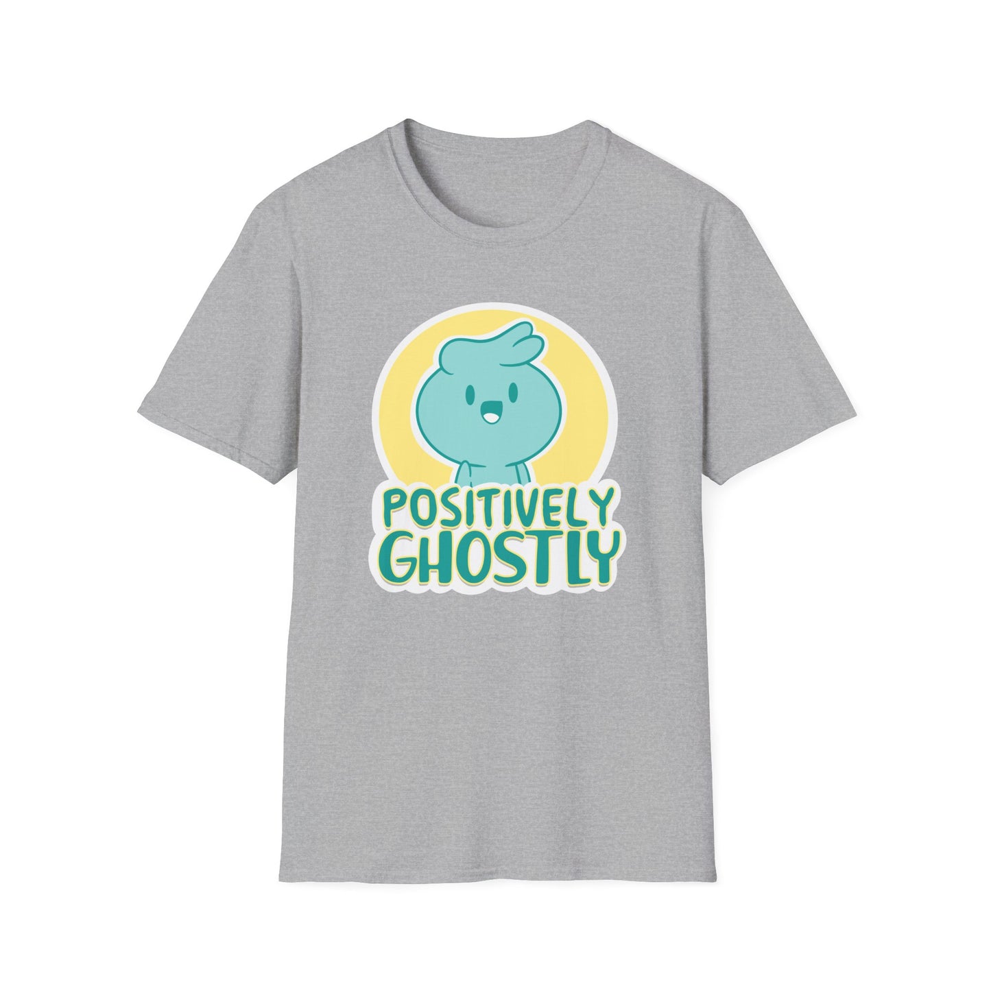 π» Unisex Soft-Style Tee β Featuring Oliver the Ghost & Positively Ghostly Logo π