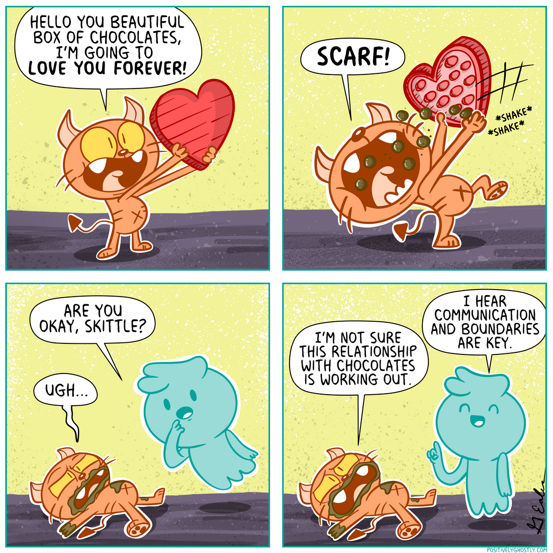 Skittle and Chocolate's Relationship