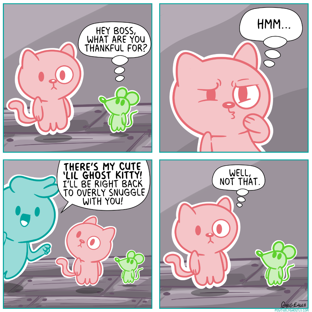 The Thankful Ghost Cat