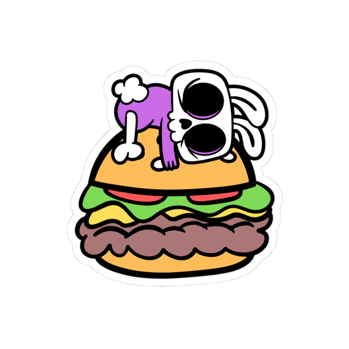 Cheeseburger Cham Sticker!