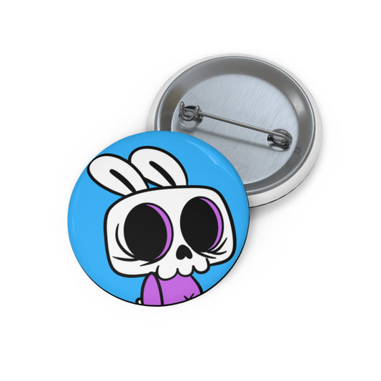Cham the Bunny Reaper 🐰💀 Cute 1.5" Button • Spooky Sweet Vibes!
