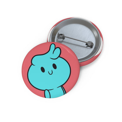 Cute Oliver Ghost Button 💫 1.5" Creepy-Cute Accessory 👻