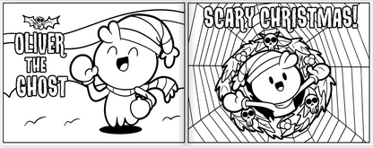 🎄👻 Positively Ghostly Holiday Hauntings Coloring Book Spooktacular! ❄️✨
