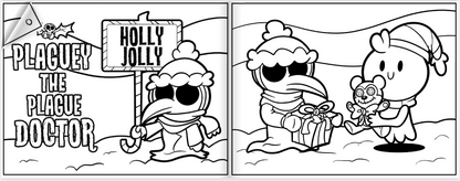 🎄👻 Positively Ghostly Holiday Hauntings Coloring Book Spooktacular! ❄️✨